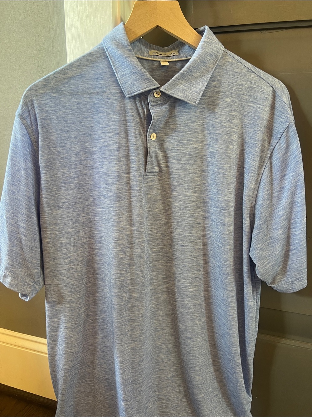 Peter Millar Heather Sky Blue Polo